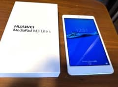 HUAWEI MEDIAPAD M3 LITE S ホワイト　箱　充電器付のサムネイル