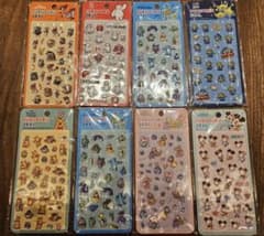 【新品】ぷくぷくシール　ディズニー　 8種類セットのサムネイル