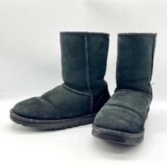 UGG アグ ムートンブーツ スエード ブラック レディース 24cm