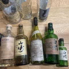 ウイスキー 空瓶 7本セット 山崎 白州 アラン等 から瓶 - メルカリ