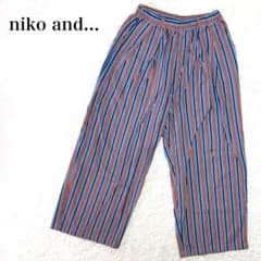 ニコアンド MODE NORM CORE マルチストライプ ワークパンツ M