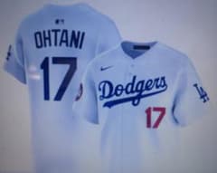 NIKE ドジャース 大谷翔平 ユニフォーム 東京シリーズ 袖パッチ付 東京シリーズ NIKE MLB ドジャースユニフォーム 大谷 XL 袖パッチ付