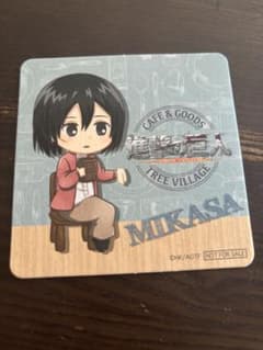 進撃の巨人 TREE VILLAGE ツリービレッジ　コースター ミカサのサムネイル