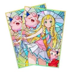 ポケモンデッキシールド リーリエ ＆ プリン スリーブ ステンドグラス 60枚のサムネイル