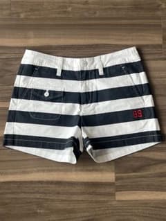 美品 パーリーゲイツ ボーダー ハーフパンツ 0のサムネイル
