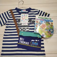 【新品未着用】THOMAS&FRIENDS Tシャツ　トーマス本とDVDセットのサムネイル