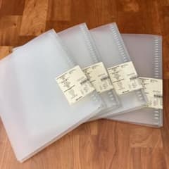 無印　ポリプロピレンバインダー　A4 30穴　4冊セットのサムネイル