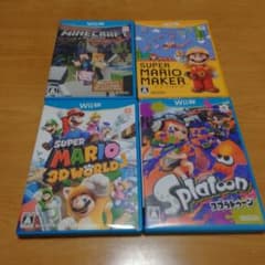 WiiUソフトまとめ売り マイクラ/マリメ/スプラ/3Dマリオのサムネイル