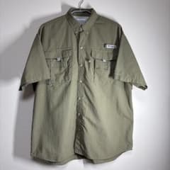 コロンビア　Colombia PFG 半袖シャツ　カーキ　Mのサムネイル