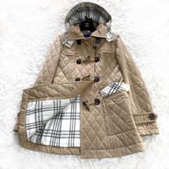 バーバリーブルーレーベル　サイズ40 キルティング　ダッフルコート　ブラウン バーバリーブルーレーベル キルティング ダッフルコート ベージュ 40