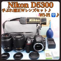Nikon D5300☆Wi-Fi搭載☆一眼レフカメラ☆手ぶれ補正Wレンズ - メルカリ