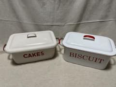 ホーロー缶 琺瑯 ケーキ缶 ビスケット缶 - メルカリ