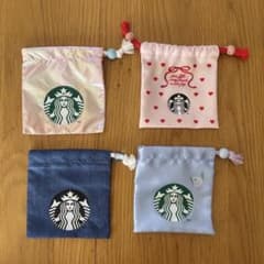 スターバックス 巾着 ポーチ 4点セットのサムネイル