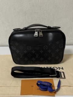極美✨ルイヴィトン モノグラム エクリプス バムバッグ M42906 ICチップ ルイヴィトン モノグラム エクリプス バムバッグ M42906 ICチップ