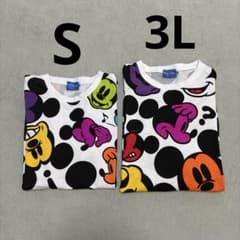 東京ディズニーリゾート ミッキー総柄Tシャツセット Sサイズ 3Lサイズのサムネイル
