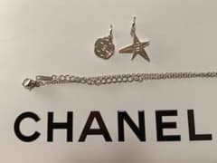 CHANEL正規品2025チャームシルバーミニカメリア＆コメット(ネックレス付)のサムネイル