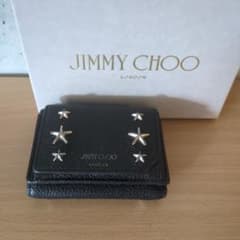JIMMY CHOO 三つ折り財布 スタッズ ブラックのサムネイル