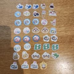 にゃんにゃんにゃんこ フレークシール　にゃんこ温泉 にゃんこカフェ 44枚セット