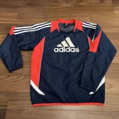 3本ライン　サッカー adidas メッシュ裏地　150サイズのサムネイル