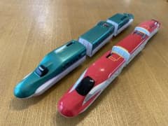 値下げしました！！プラレール E5系&E6系新幹線連結セット（はやぶさ&こまち）のサムネイル