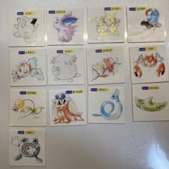 【13枚】トップサン　ポケモンシール フシギソウ　リザード　プテラ　他のサムネイル