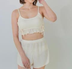 SEADRESS ワッフル素材レースアップビキニ　Lサイズのサムネイル