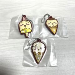 ちいかわ 一番くじ ラバーチャーム　うさぎ、くりまんじゅう、ラッコ