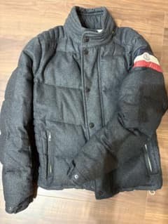MONCLER ウール ダウンジャケット グレーのサムネイル