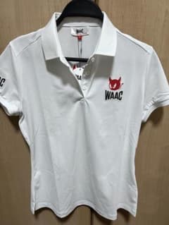 L 新品 ワック WAAC 半袖ポロシャツ レディース ゴルフウェア ホワイト