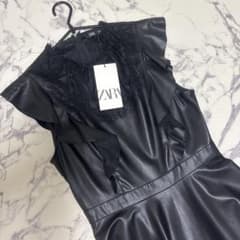 ZARA 新品　レザー　ワンピース♡のサムネイル