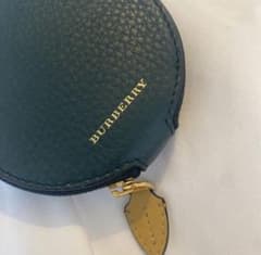 BURBERRY Round Coin Case, Coin Purse with Charm