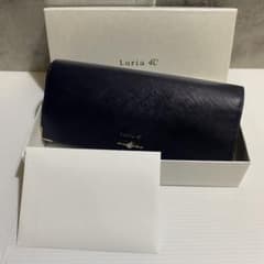未使用】Luria 4℃ フラップ長財布 サフィアーノレザー ネイビー - メルカリ
