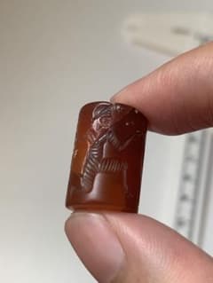 古代メソポタミア 円筒印章 紀元前 出土 ガンダーラ エジプト 根付