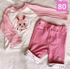 なのん様 ミキハウスうさこちゃん　ロンT 80cm レギンス90cm　上下セットのサムネイル