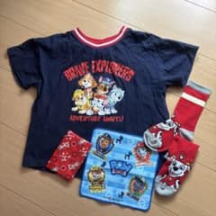 パウ・パトロール Tシャツ 靴下 ハンカチ ティッシュケースの4点セットのサムネイル