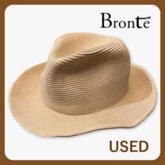 Bronte オランダ ペーパーストローハット ワイヤー ビンテージ 美品