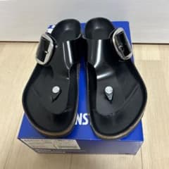 【試着のみ】ビルケンシュトック　EDIFICE別注　ビッグバックル　ラムゼス　黒 試着のみ】ビルケンシュトック EDIFICE別注 ビッグバックル ラムゼス