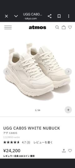 UGG CA805 White Nubuck 26cm - メルカリ
