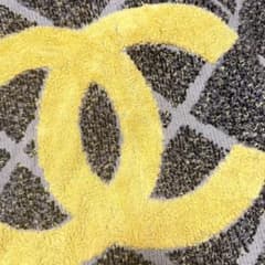 CHANEL シャネル ビッグサイズ ビーチタオル グレー - メルカリ