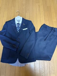 【極美品】ワルツバイビームスデザイン/ネイビー ストライプ フォーマルスーツのサムネイル