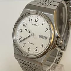 【ジャンク品】セイコー クロノス 腕時計 クォーツ 曜日不動 アラビア数字 ジャンク品】セイコー クロノス 腕時計 クォーツ 曜日不動 アラビア