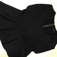 専用   アズール マウジー ペプラムカットソー チュニック 黒 2013作 Mのサムネイル