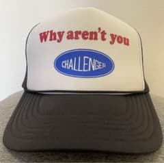 CHALLENGER チャレンジャー メッシュキャップ　黒×白のサムネイル