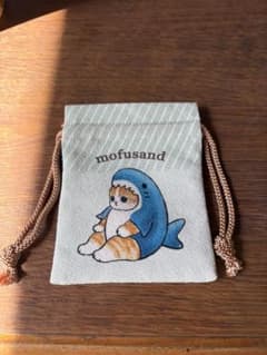 mofusand✨ミニ巾着 サメにゃん イルカ ポーチ モフサンド 和風 - メルカリ