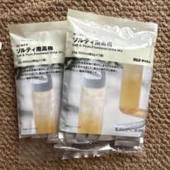 MUJI 無印良品 水に溶かす ソルティ南高梅 粉末ドリンク 2点のサムネイル