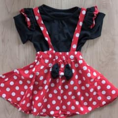 キッズ セットアップ 120 ドット柄 フリルのサムネイル