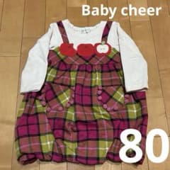 ベイビーチアー　りんごワンピース　80