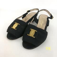 Salvatore Ferragamo フェラガモ サンダル ヴァラ キャンバスのサムネイル