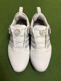 adidas アディパワー26 ワイド BOA スパイクレス ホワイト グレー
