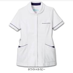 ナース服LL 透け防止ストレッチパイピング使いジャケットのサムネイル
